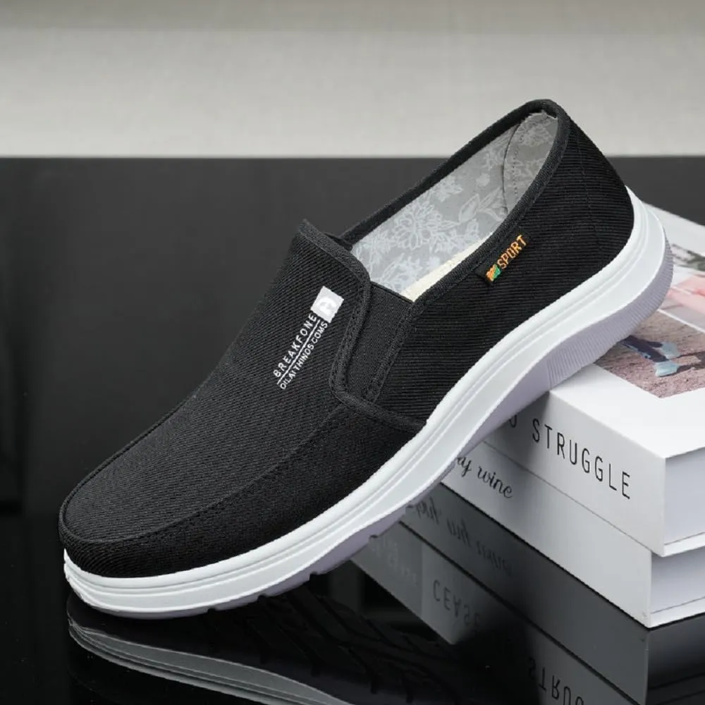 Men's slip on loafers casual canvas shoes fashion boat shoes walking shoes Comfortable & Lightweight