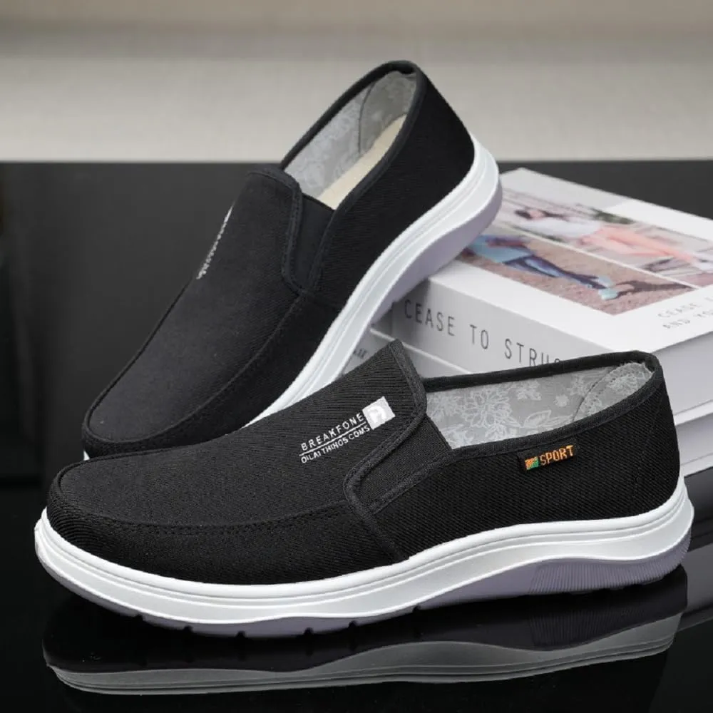 Men's slip on loafers casual canvas shoes fashion boat shoes walking shoes Comfortable & Lightweight