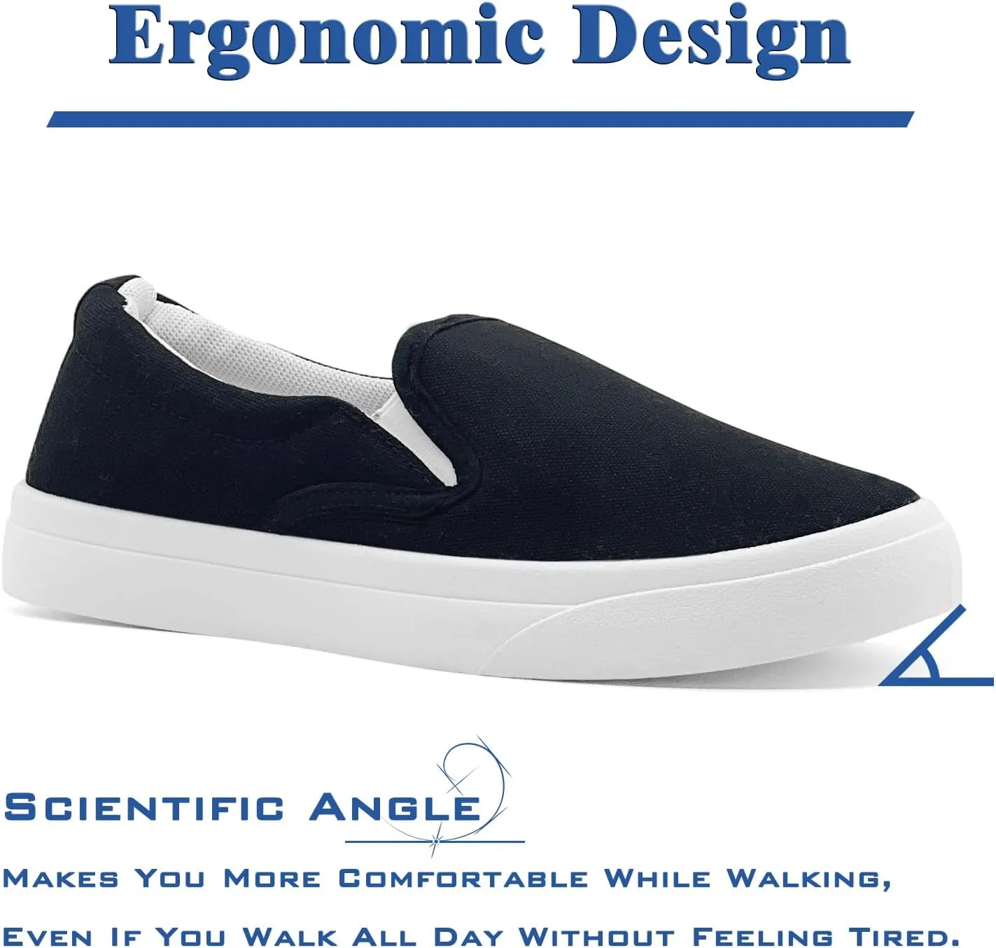 Men's Slip On Loafers Classic Canvas Shoes Casual Comfortable Flat Leisure Vintage Breathable Lightweight Dress Walking Sneakers