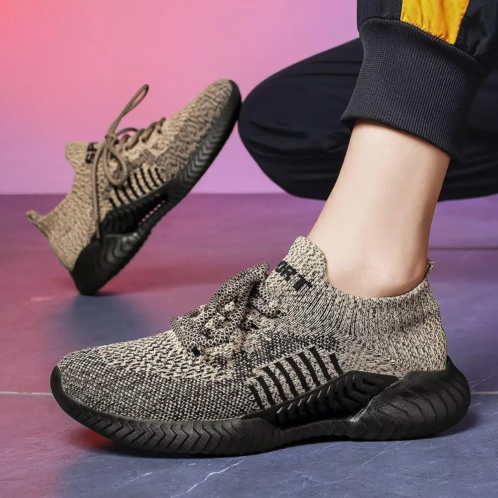 Mens Slip On Running Shoes for Men Breathable Lightweight Walking Shoes Sport Fashion Sneakers