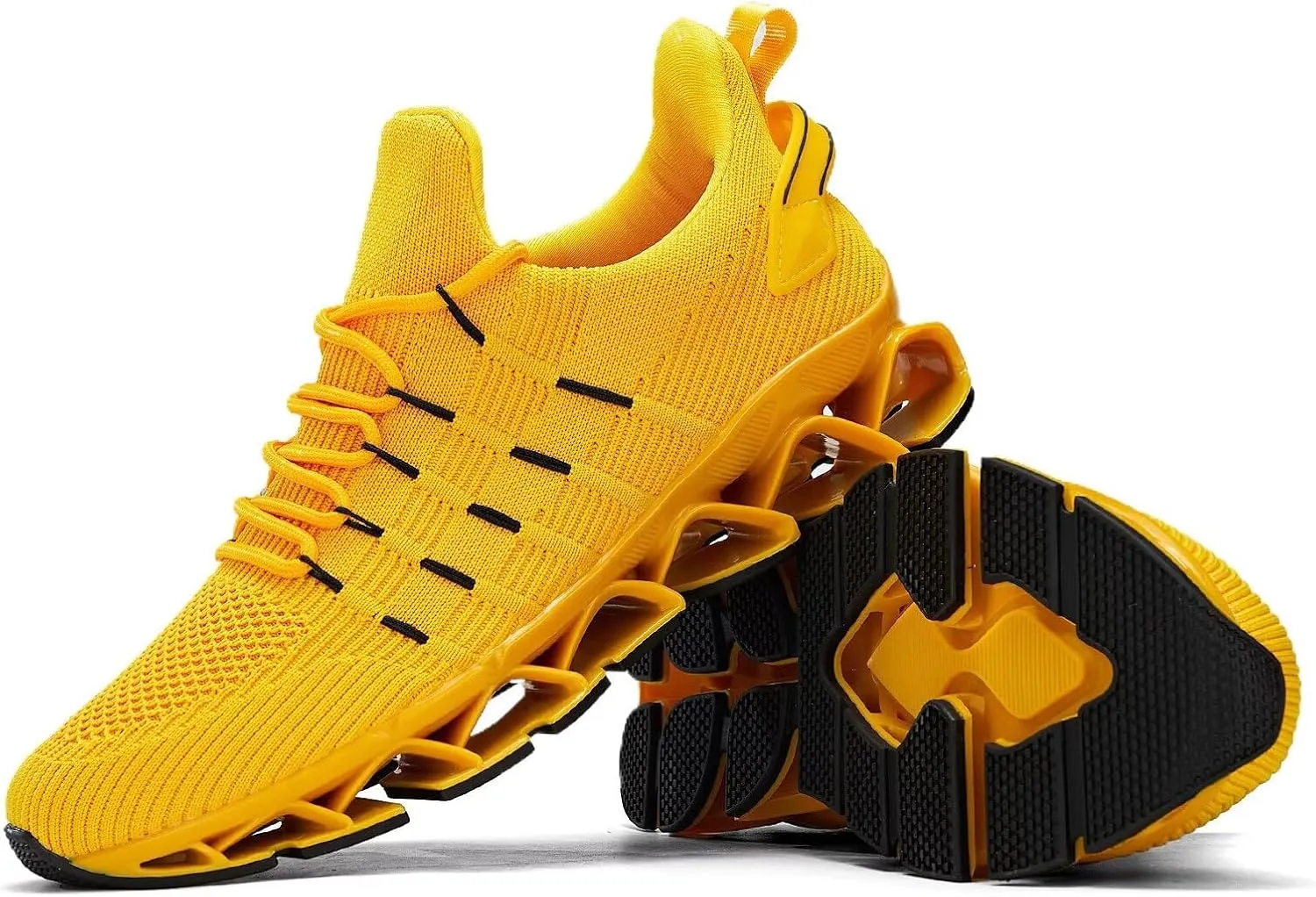 Mens Slip On Walking Shoes Blade Non Slip Tennis Running Shoes Lightweight Workout Breathable Mesh Fashion Sneakers