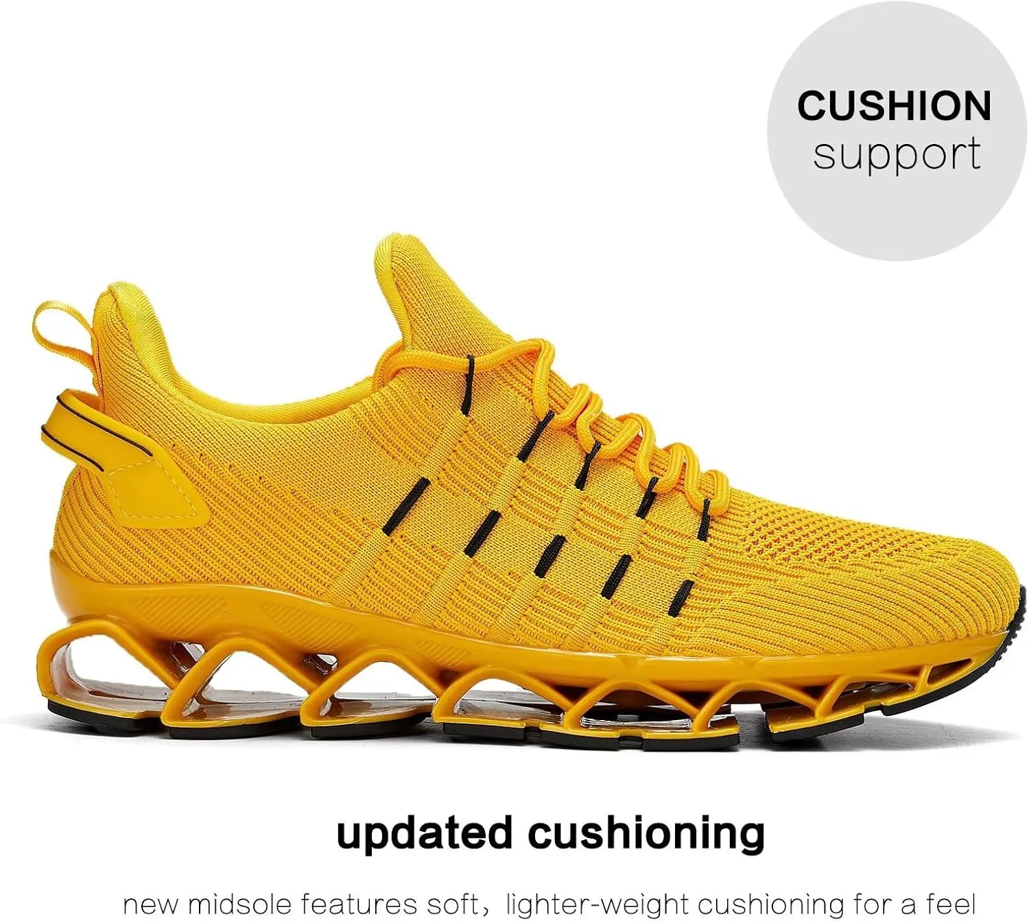 Mens Slip On Walking Shoes Blade Non Slip Tennis Running Shoes Lightweight Workout Breathable Mesh Fashion Sneakers