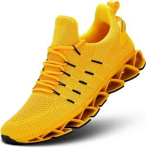 Mens Slip On Walking Shoes Blade Non Slip Tennis Running Shoes Lightweight Workout Breathable Mesh Fashion Sneakers