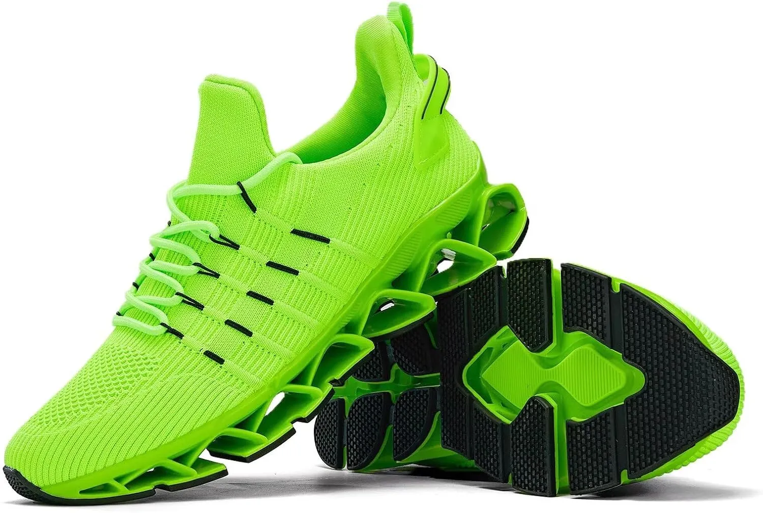 Mens Slip On Walking Shoes Blade Non Slip Tennis Running Shoes Lightweight Workout Breathable Mesh Fashion Sneakers