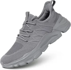 Mens Slip on Walking Shoes Non Slip Breathable Lightweight Sneakers Athletic Tennis Running Shoes for Gym Travel Jogging