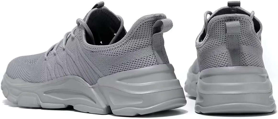 Mens Slip on Walking Shoes Non Slip Breathable Lightweight Sneakers Athletic Tennis Running Shoes for Gym Travel Jogging