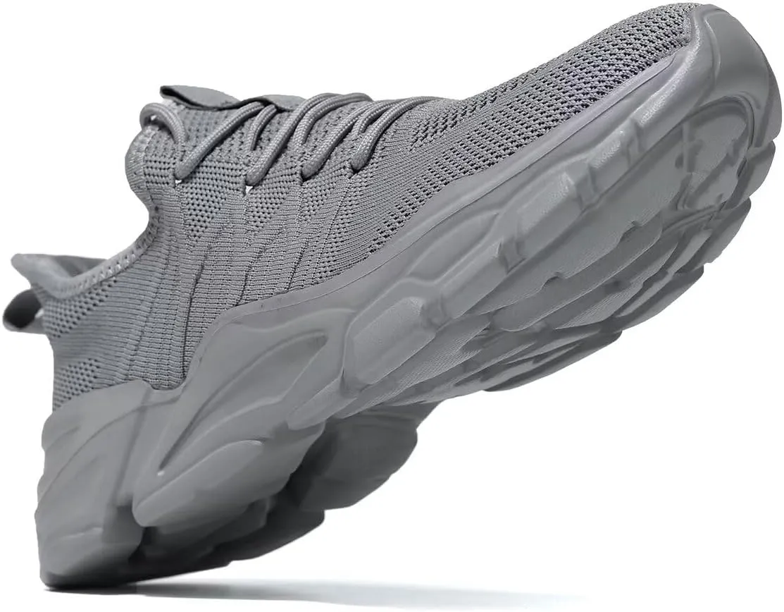Mens Slip on Walking Shoes Non Slip Breathable Lightweight Sneakers Athletic Tennis Running Shoes for Gym Travel Jogging