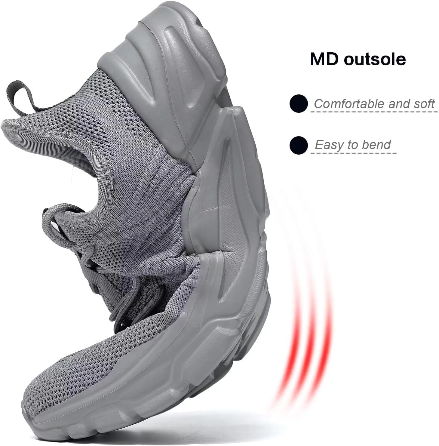 Mens Slip on Walking Shoes Non Slip Breathable Lightweight Sneakers Athletic Tennis Running Shoes for Gym Travel Jogging