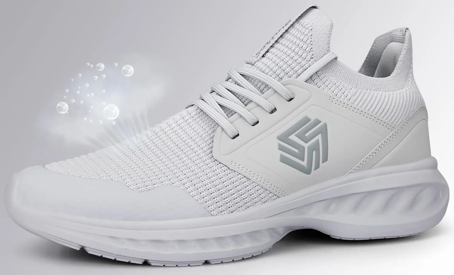 Mens Slip On Walking Shoes Non Slip Running Shoes Breathable Workout Shoes Lightweight Gym Sneakers