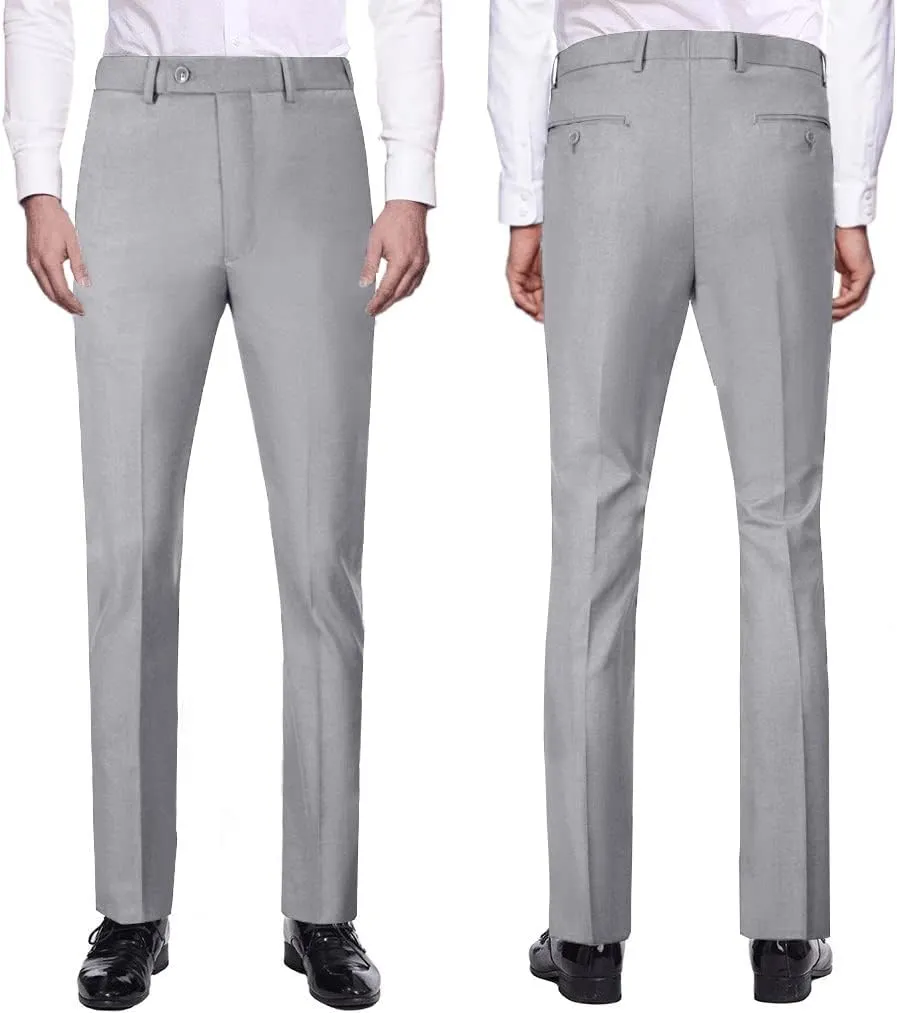 Mens Suits Vest Pants Set 2 Pieces Slim Fit Wedding Groomsmen Suit for Men Formal