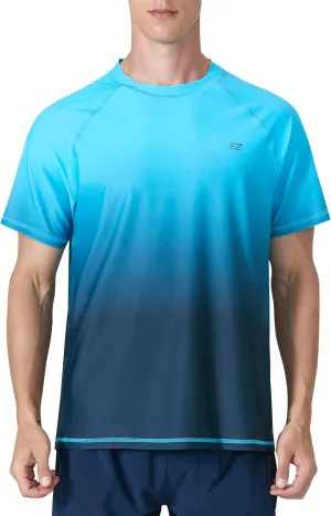 Men's Swim Shirts Rash Guard UPF 50  UV Sun Protection T-Shirt Quick Dry Fishing Beach T Shirts