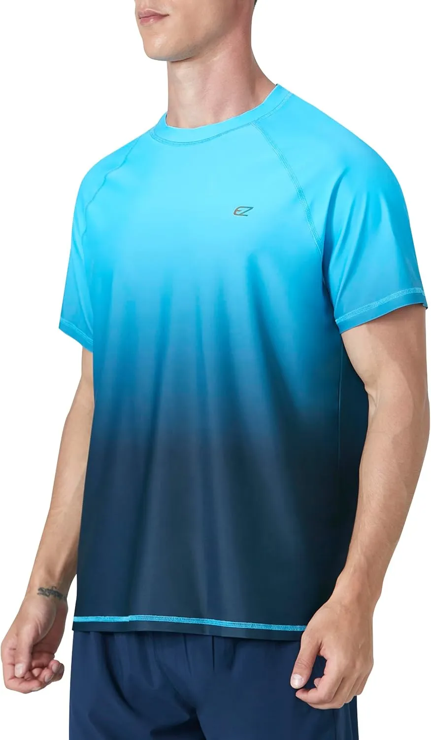 Men's Swim Shirts Rash Guard UPF 50  UV Sun Protection T-Shirt Quick Dry Fishing Beach T Shirts