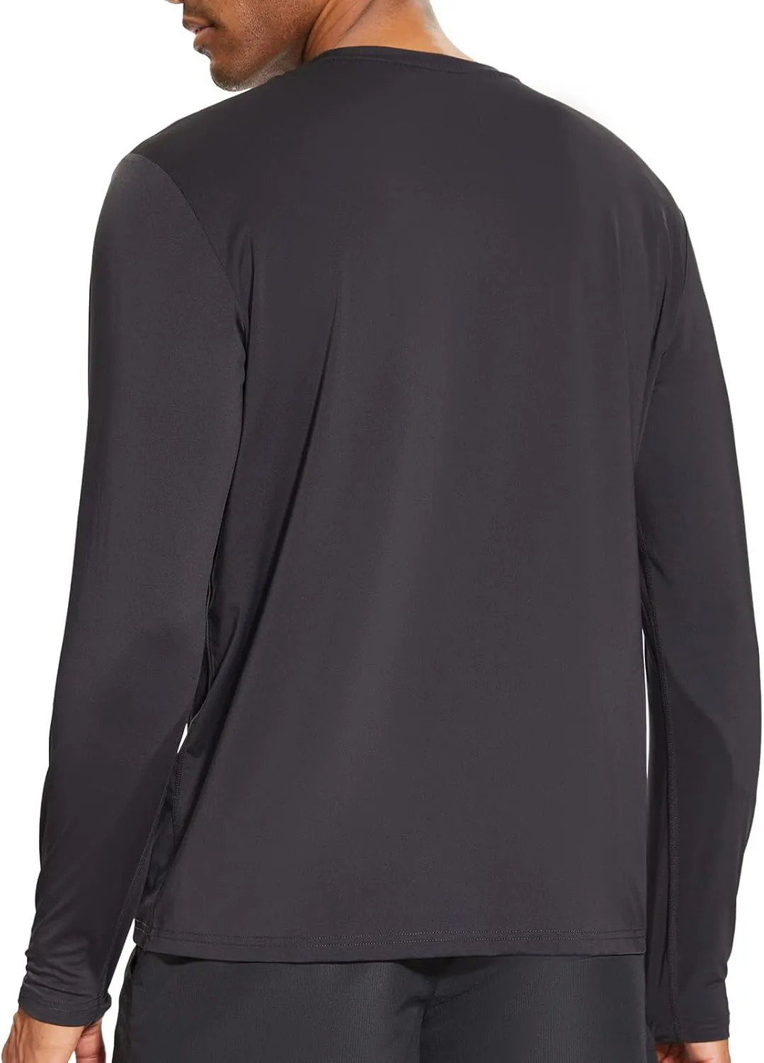 Men’s UPF 50  Lightweight Long Sleeve Casual T-Shirt Quick Dry UV Sun Protection for Outdoor Beach Hiking Fishing Exercise