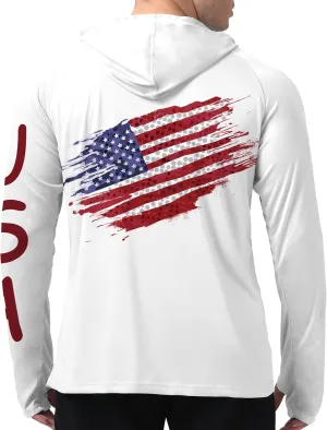 Men's UPF 50  Sun Protection Hoodie Shirt Long Sleeve SPF Fishing Outdoor UV Hiking Lightweight Shirts
