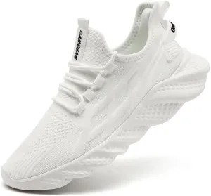Mens Walking Shoes Running Trainers Sneakes Athletic Gym Fitness Sport Shoes Non Slip Breathable Mesh Comfortable Workout Fashion Slip On