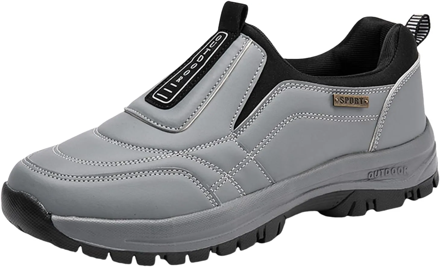 Men's Waterproof Comfortable Mountaineering Shoes Men's Non Slip Shoes Spring and Outdoor Slip Off Outdoor Road Climbing Hiking Mens Sneaker for All Day Walking Male
