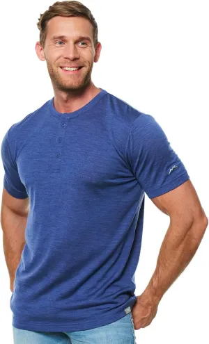 Merino Wool T-Shirt Mens - Short Sleeve Merino Wool Shirts for Men Sport Lightweight Thermal Base Layer Hiking Tshirt