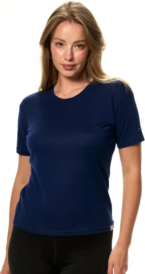 Merino.tech Merino Wool Shirt Women - 100% Merino Wool Base Layer Women Short Sleeve Tee