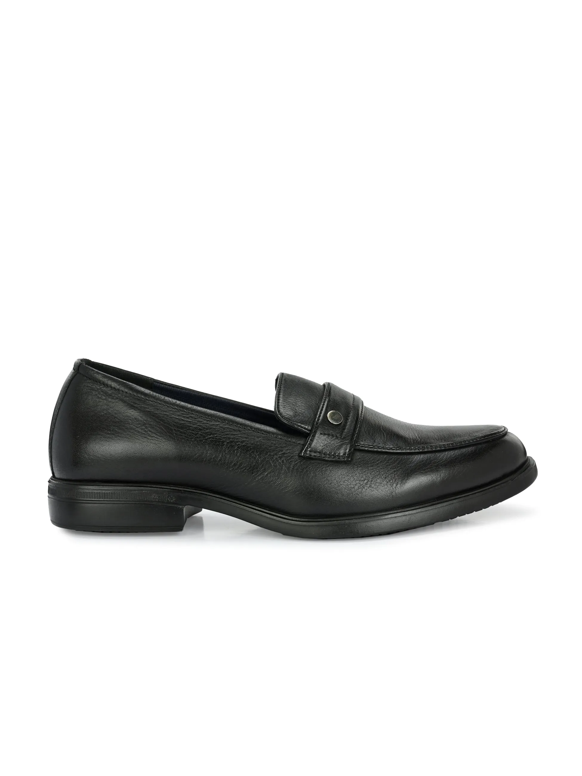 Milo Black Formal Slip-on Shoes For Men