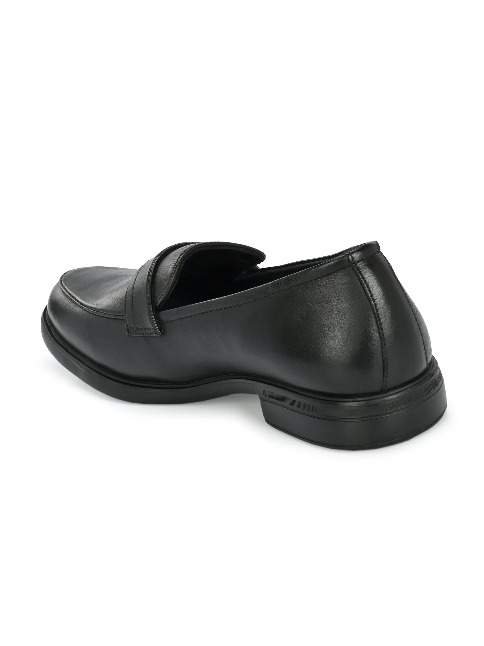 Milo Black Formal Slip-on Shoes For Men