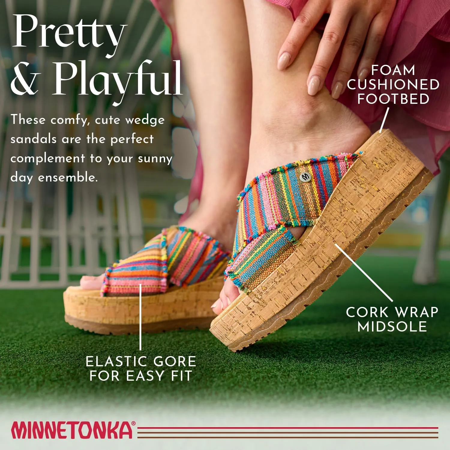 Minnetonka Women's Pepper, Pemma and Posey Slide Sandal