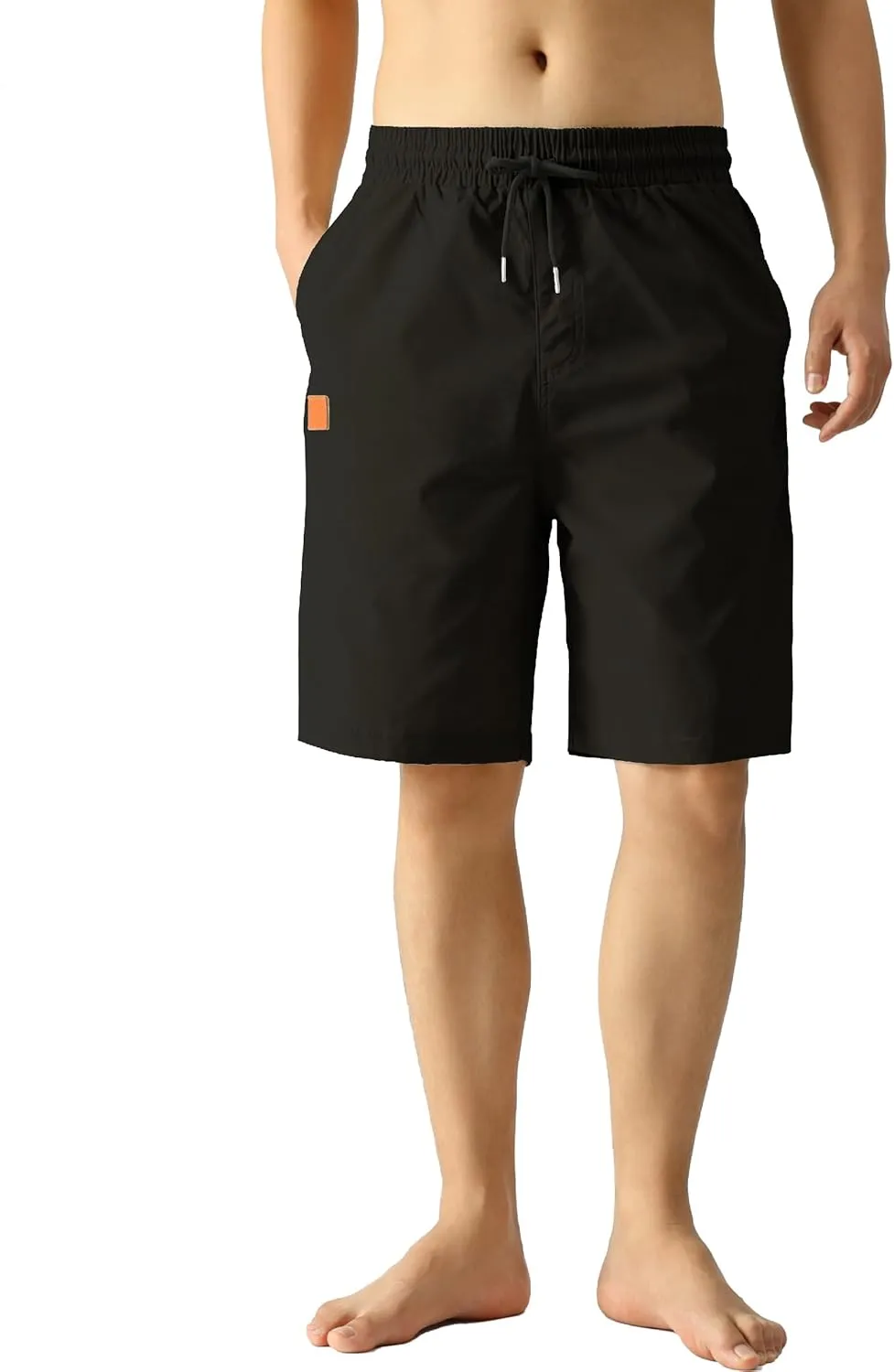 MO GOOD Mens Casual Shorts-Summer Beach Leisure Shorts, Stretch Golf Pants, Elastic Waist Drawstring Shorts with Pockets
