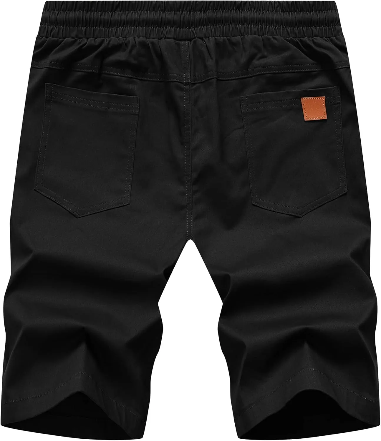 MO GOOD Mens Casual Shorts-Summer Beach Leisure Shorts, Stretch Golf Pants, Elastic Waist Drawstring Shorts with Pockets