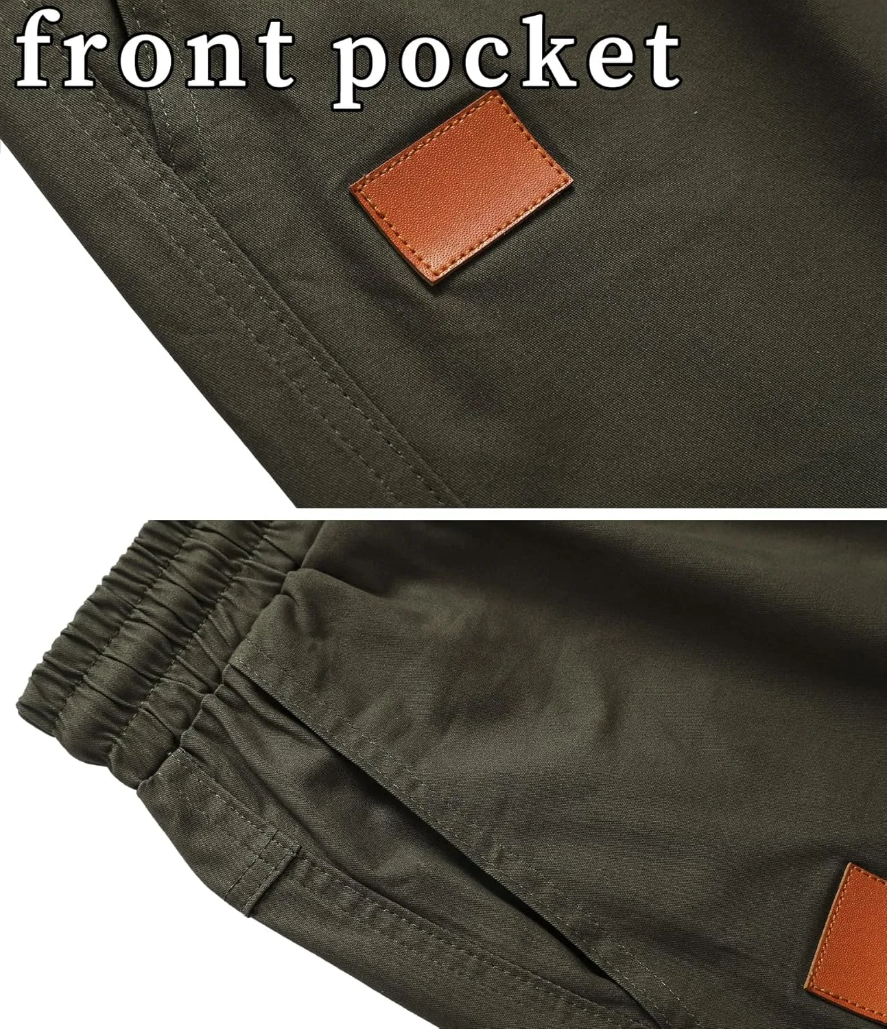 MO GOOD Mens Casual Shorts-Summer Beach Leisure Shorts, Stretch Golf Pants, Elastic Waist Drawstring Shorts with Pockets