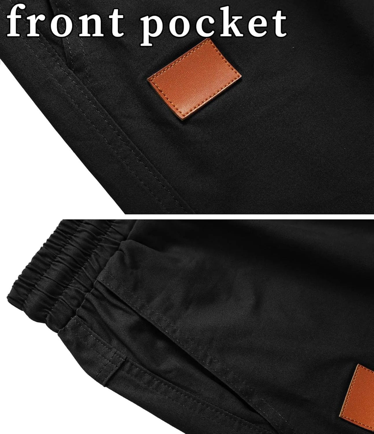 MO GOOD Mens Casual Shorts-Summer Beach Leisure Shorts, Stretch Golf Pants, Elastic Waist Drawstring Shorts with Pockets