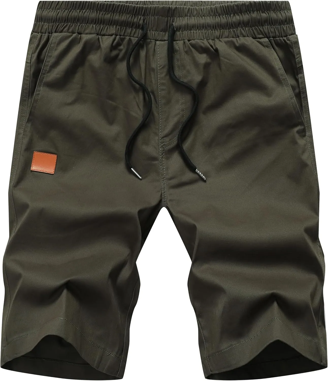 MO GOOD Mens Casual Shorts-Summer Beach Leisure Shorts, Stretch Golf Pants, Elastic Waist Drawstring Shorts with Pockets