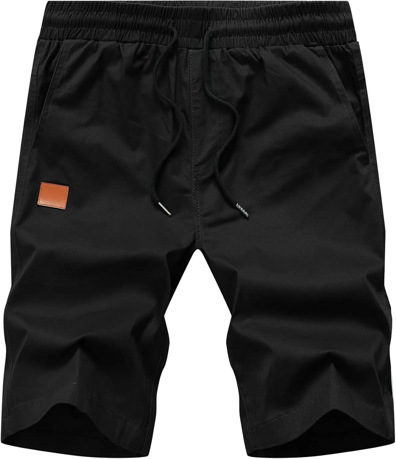MO GOOD Mens Casual Shorts-Summer Beach Leisure Shorts, Stretch Golf Pants, Elastic Waist Drawstring Shorts with Pockets