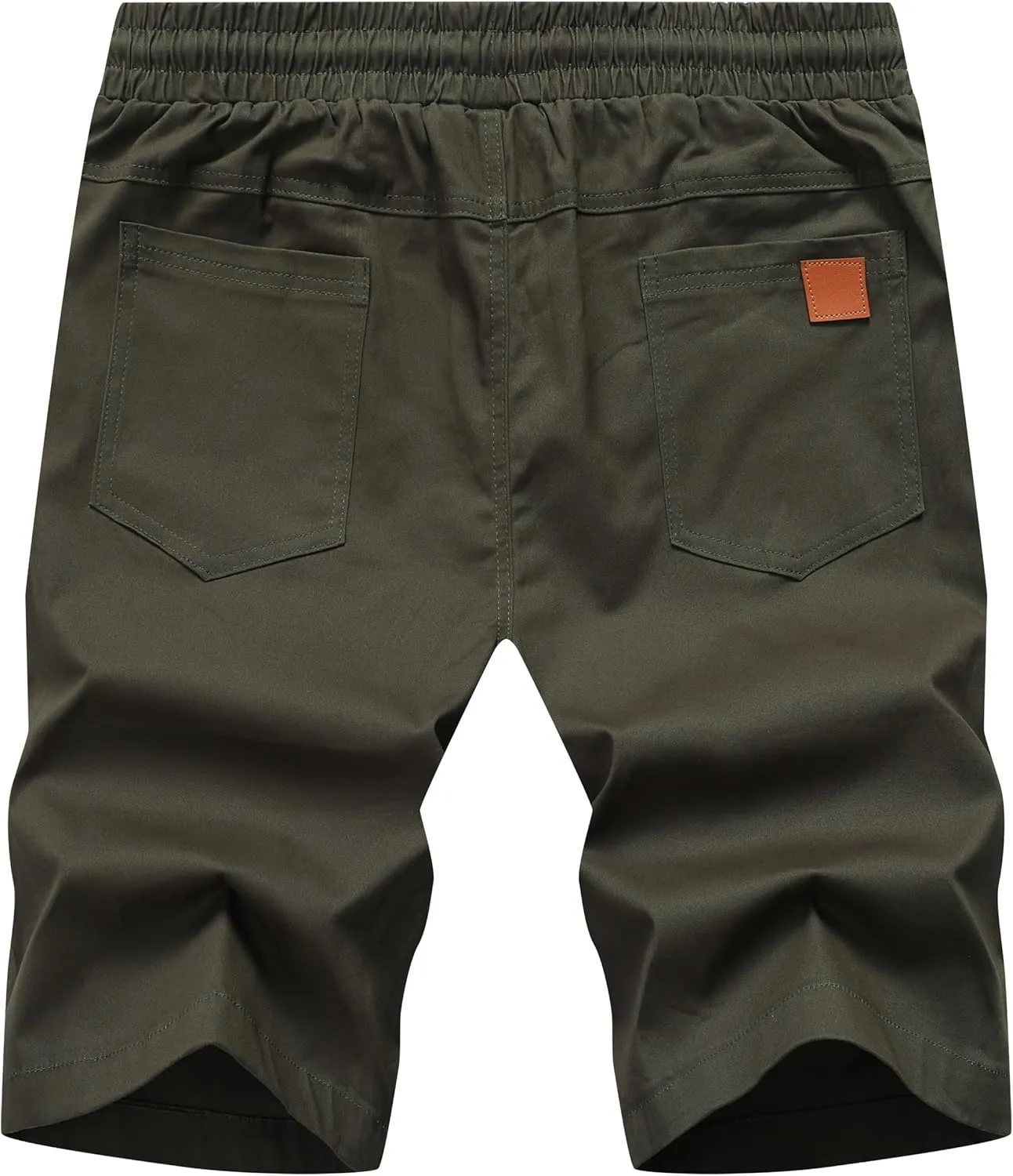 MO GOOD Mens Casual Shorts-Summer Beach Leisure Shorts, Stretch Golf Pants, Elastic Waist Drawstring Shorts with Pockets