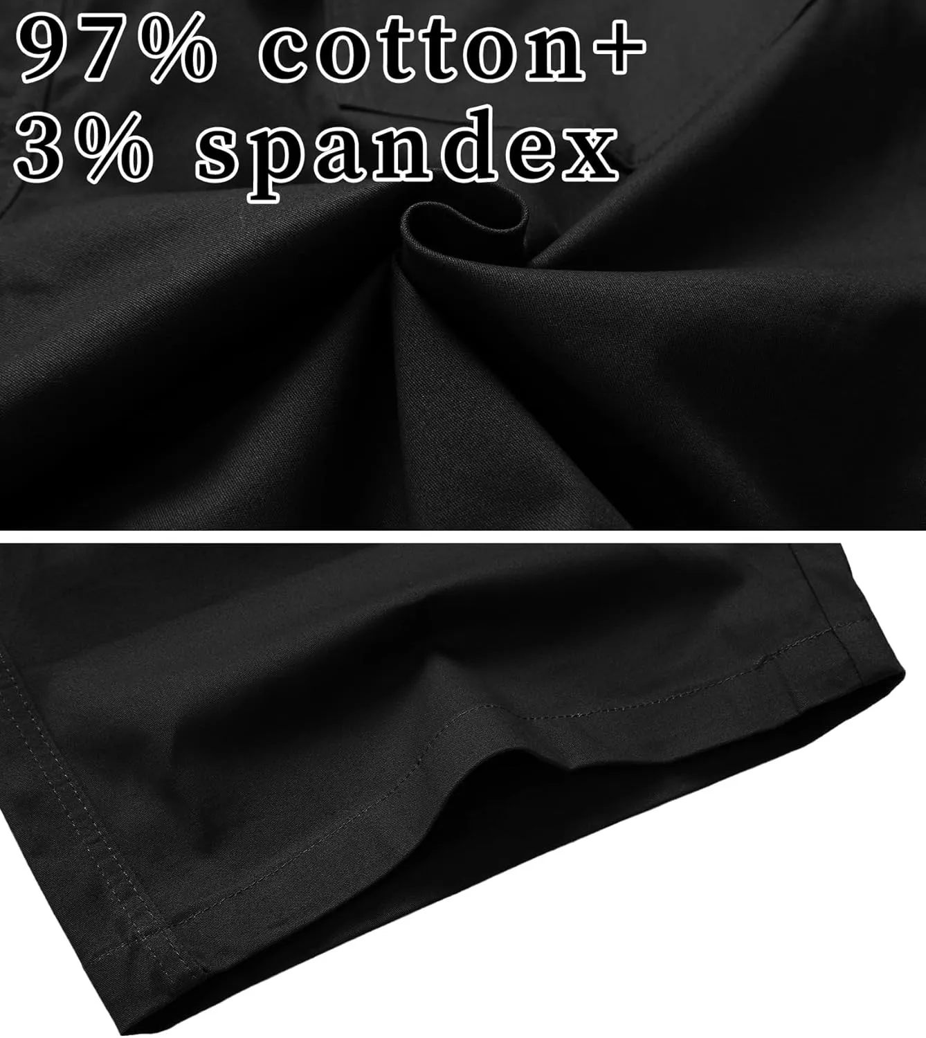 MO GOOD Mens Casual Shorts-Summer Beach Leisure Shorts, Stretch Golf Pants, Elastic Waist Drawstring Shorts with Pockets