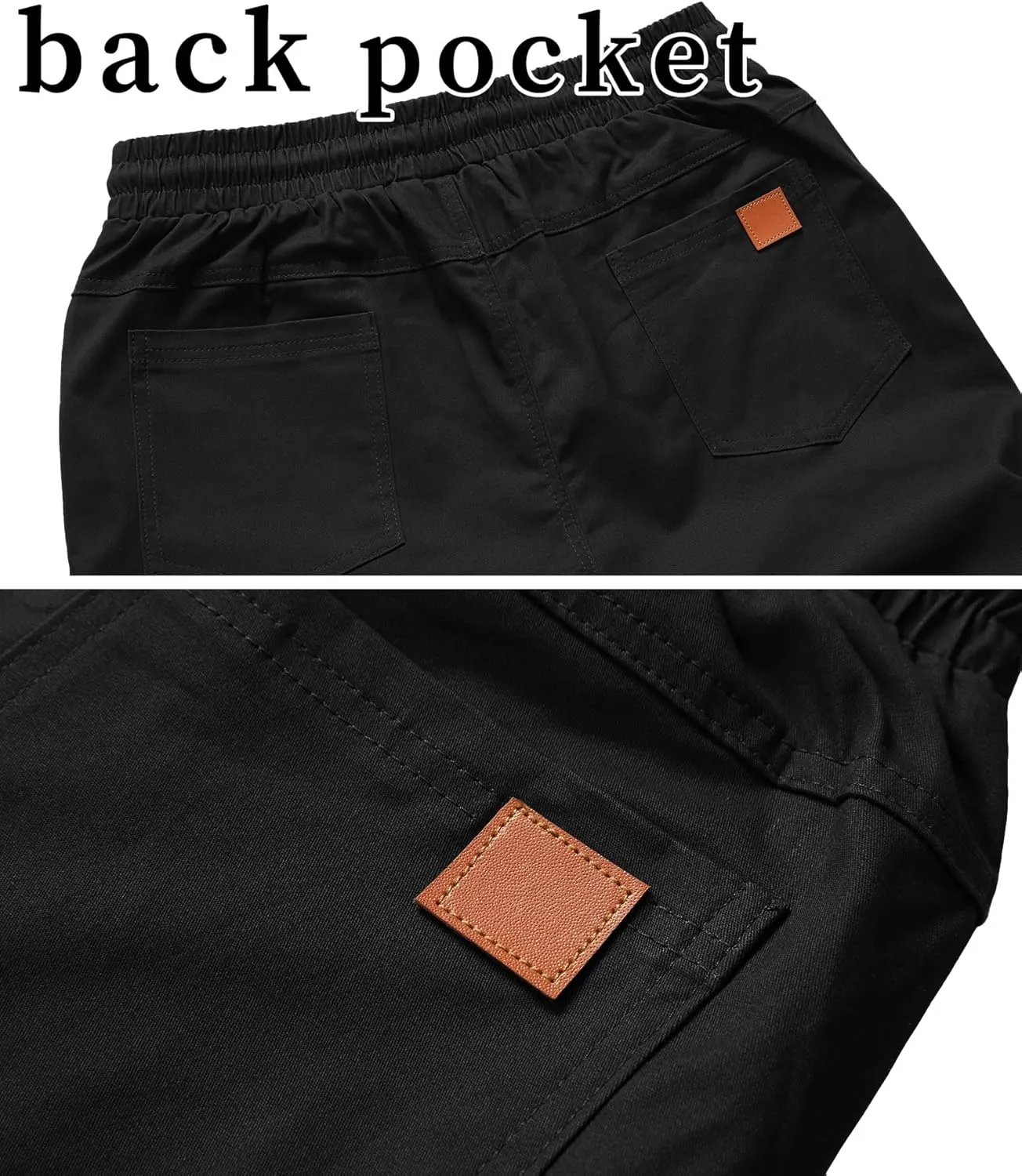 MO GOOD Mens Casual Shorts-Summer Beach Leisure Shorts, Stretch Golf Pants, Elastic Waist Drawstring Shorts with Pockets