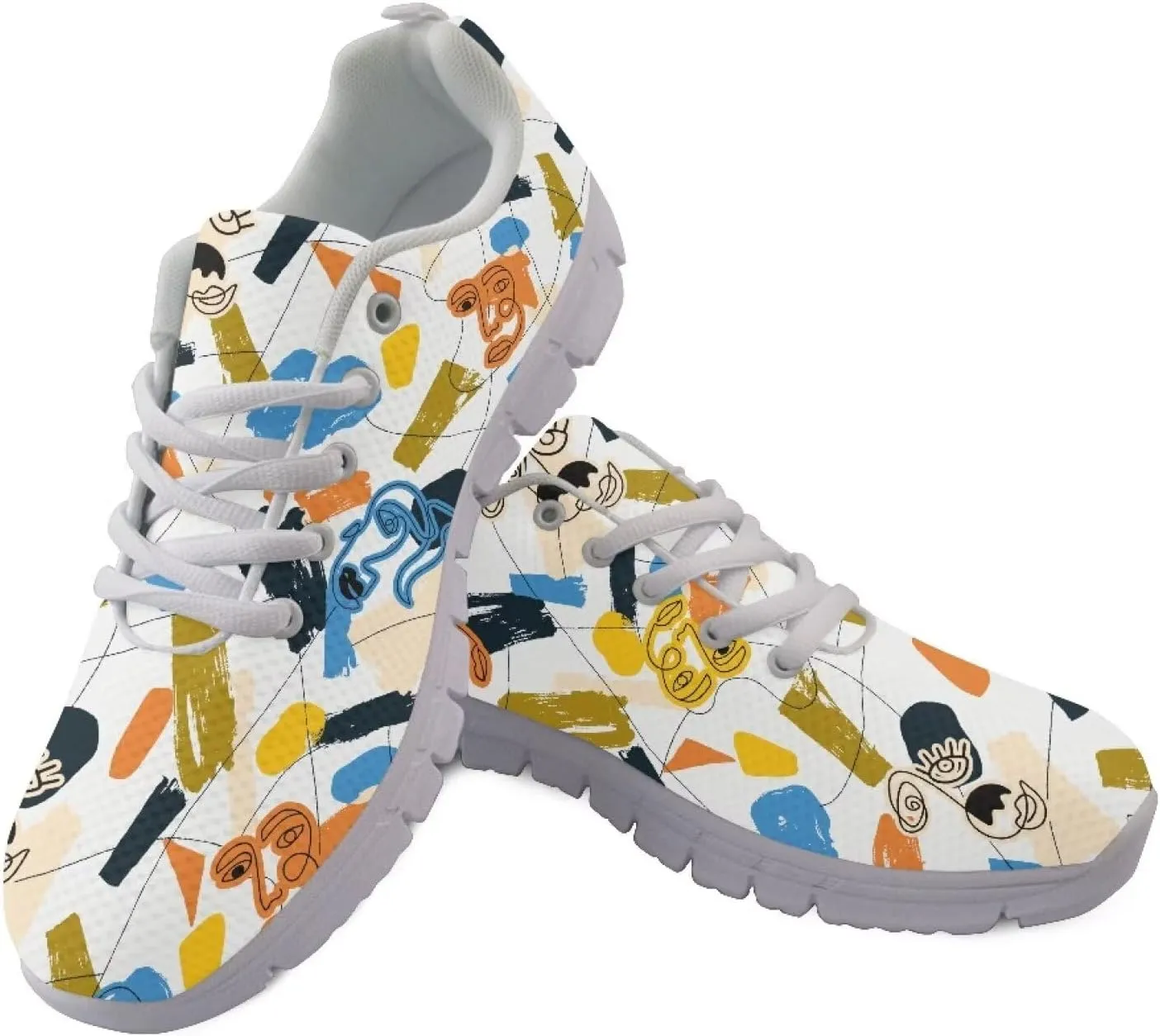 Modysero Shoes for Women Soft Lightweight Print Sneaker Running Walking Outdoor Casual Womens Shoes