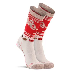 Monkey Friends Ultra-Lightweight Crew: Red / Small