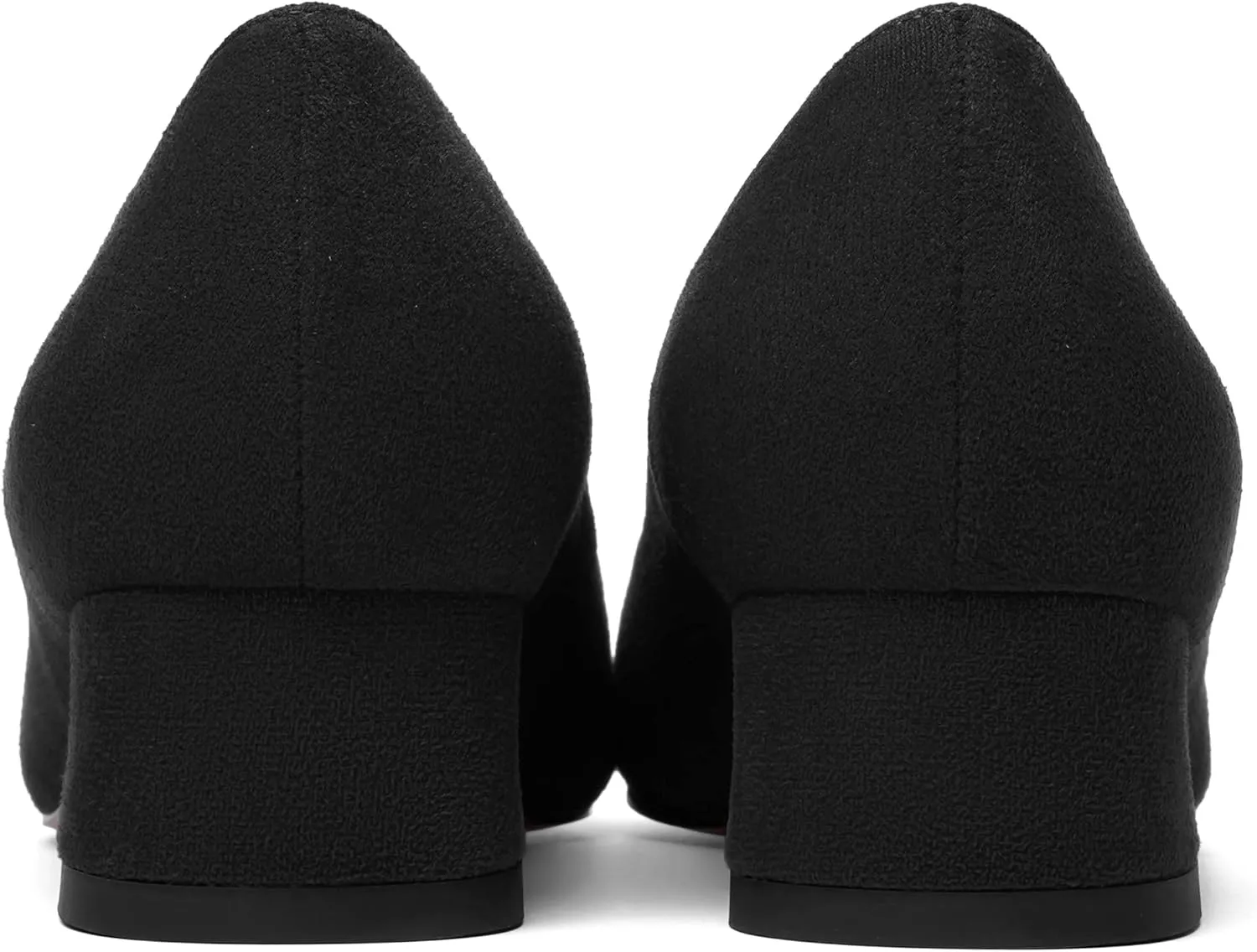 MOVINSTEPS Womens Dating Slip On Suede Dress Pointed Toe Chunky Low Heel Pumps Shoes 1.5 Inch