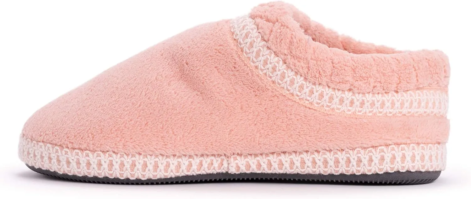 MUK LUKS Womens Rita Micro Chenille Full Foot Slippers