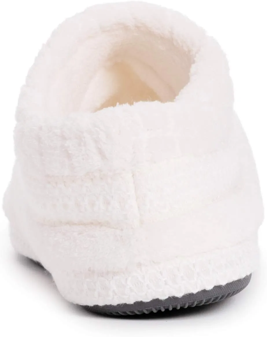 MUK LUKS Womens Rita Micro Chenille Full Foot Slippers