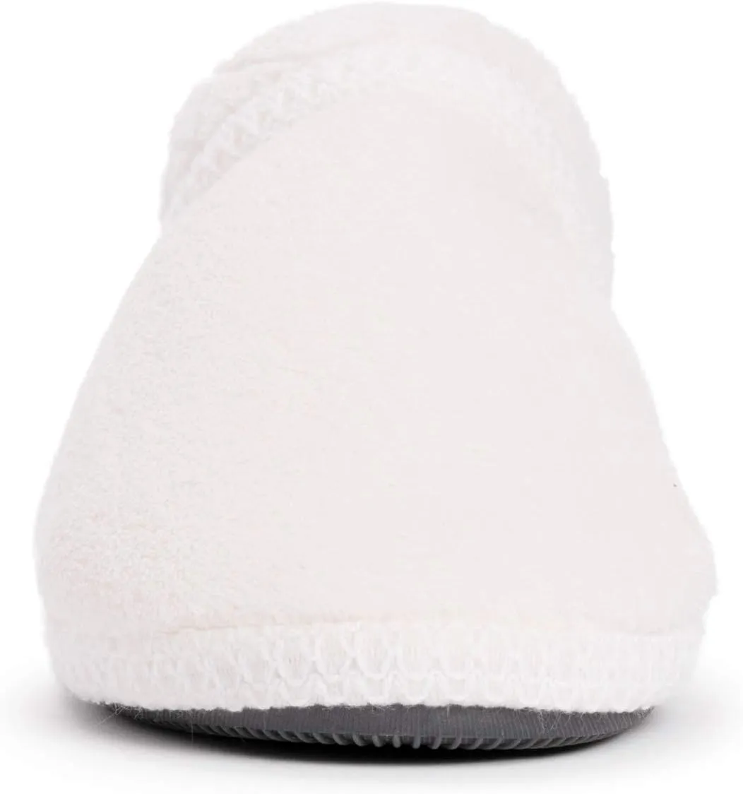 MUK LUKS Womens Rita Micro Chenille Full Foot Slippers