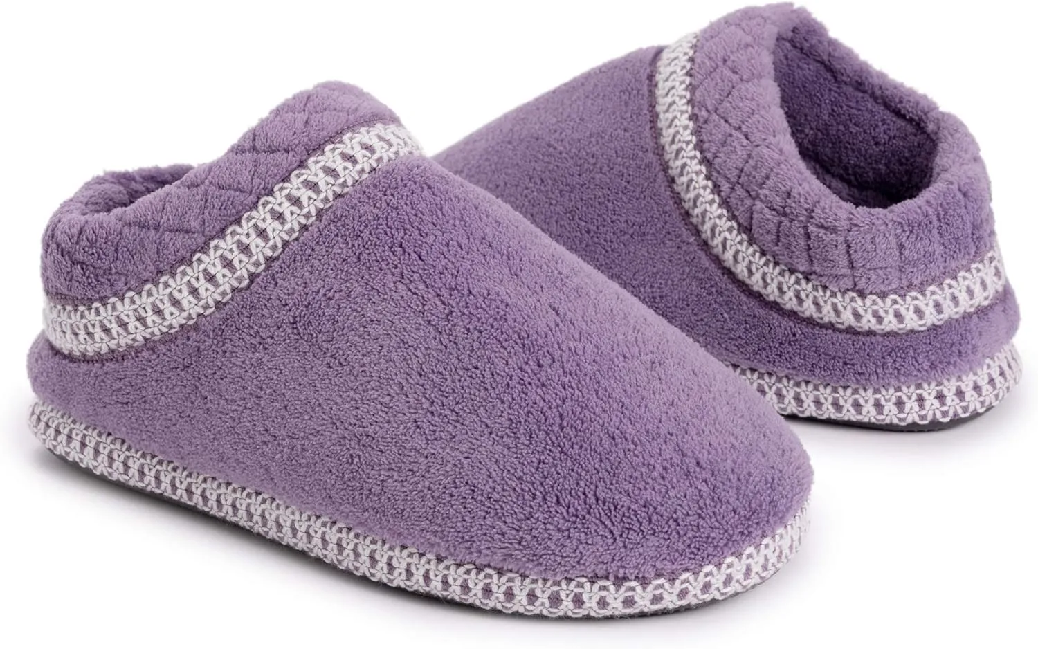 MUK LUKS Womens Rita Micro Chenille Full Foot Slippers