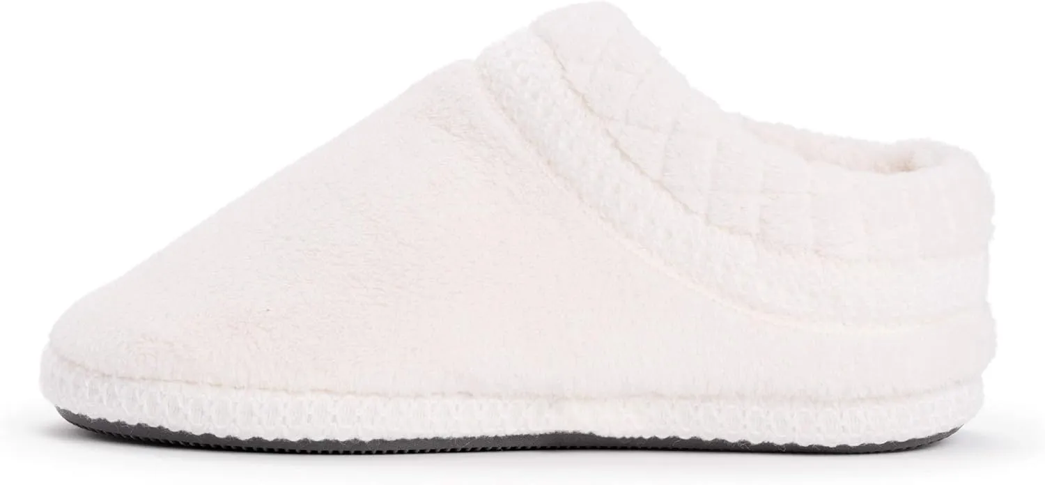 MUK LUKS Womens Rita Micro Chenille Full Foot Slippers