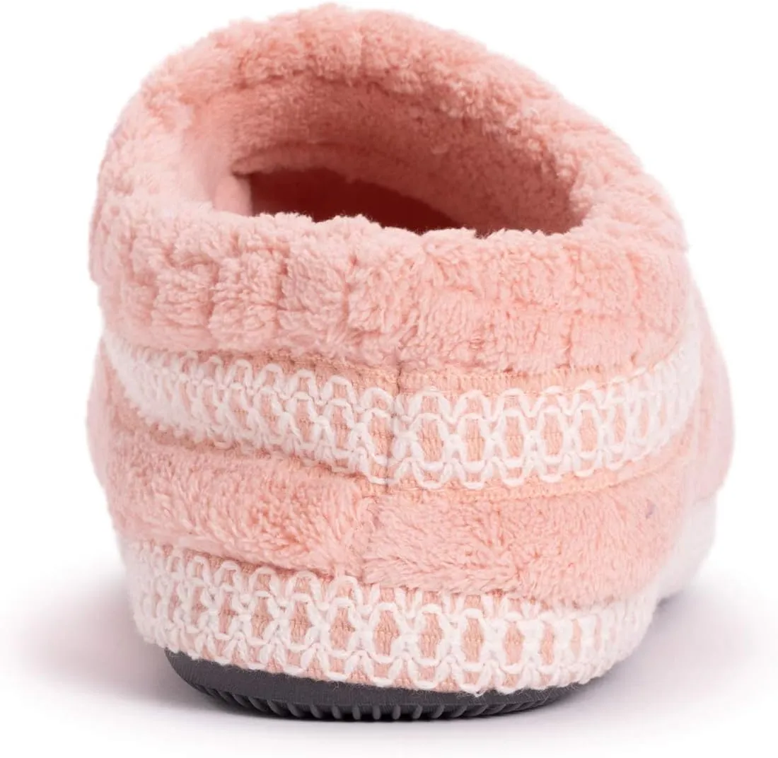 MUK LUKS Womens Rita Micro Chenille Full Foot Slippers
