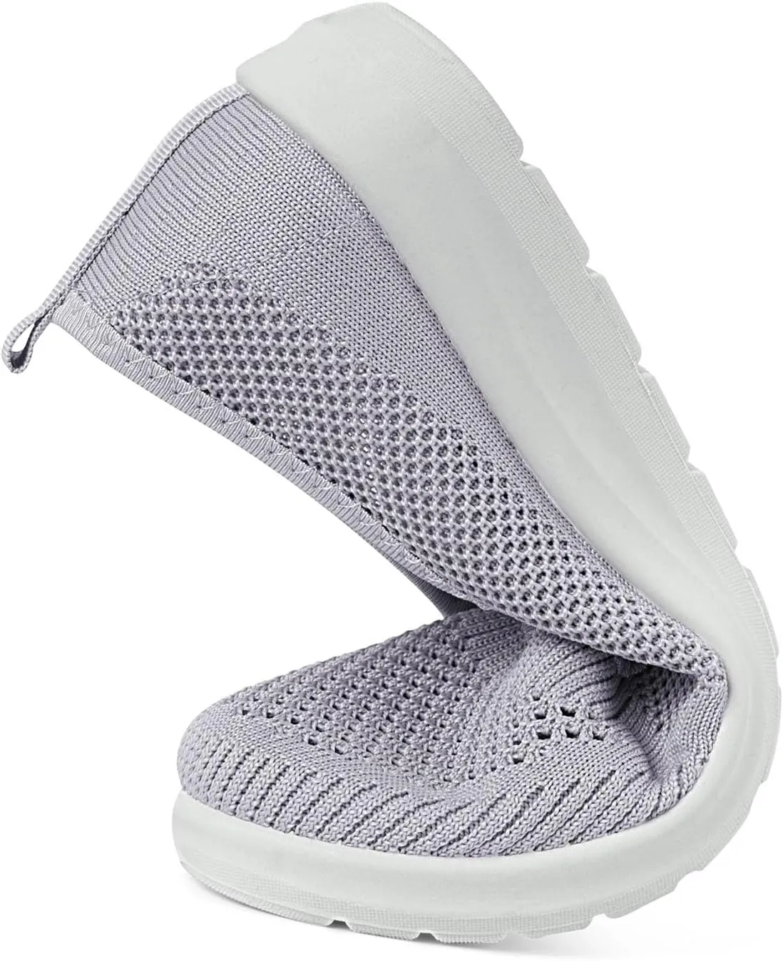 MUSSHOE Walking Shoes Women Breathe Mesh Slip On Sneakers Women Comfortable Lightweight