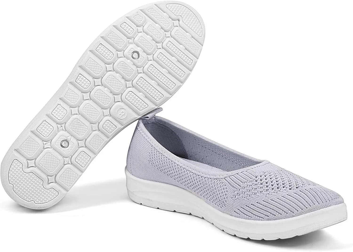MUSSHOE Walking Shoes Women Breathe Mesh Slip On Sneakers Women Comfortable Lightweight