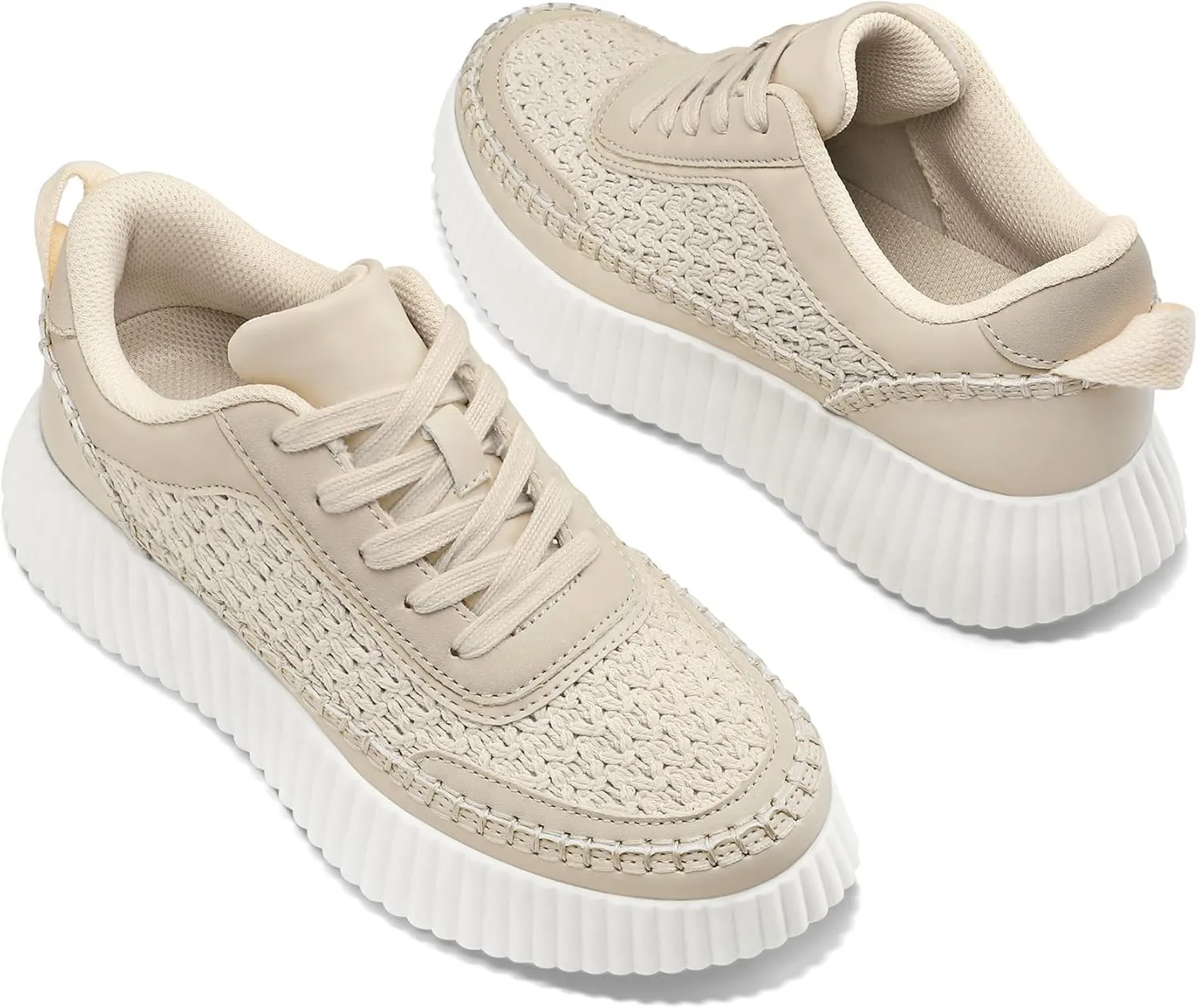 mysoft Women's Platform Chunky Sneakers Comfortable Lightweight Fashion Sneaker Casual Walking Shoes