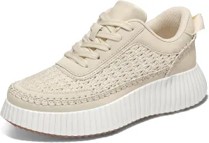 mysoft Women's Platform Chunky Sneakers Comfortable Lightweight Fashion Sneaker Casual Walking Shoes