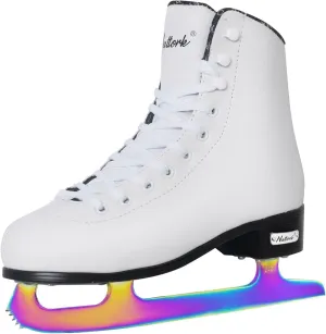 Nattork Figure Skates Excellence Stainless Steel Blades Ice Figure Skating with Enhanced Support Strength Performance and Ultimate Comfort for Youth and Adult