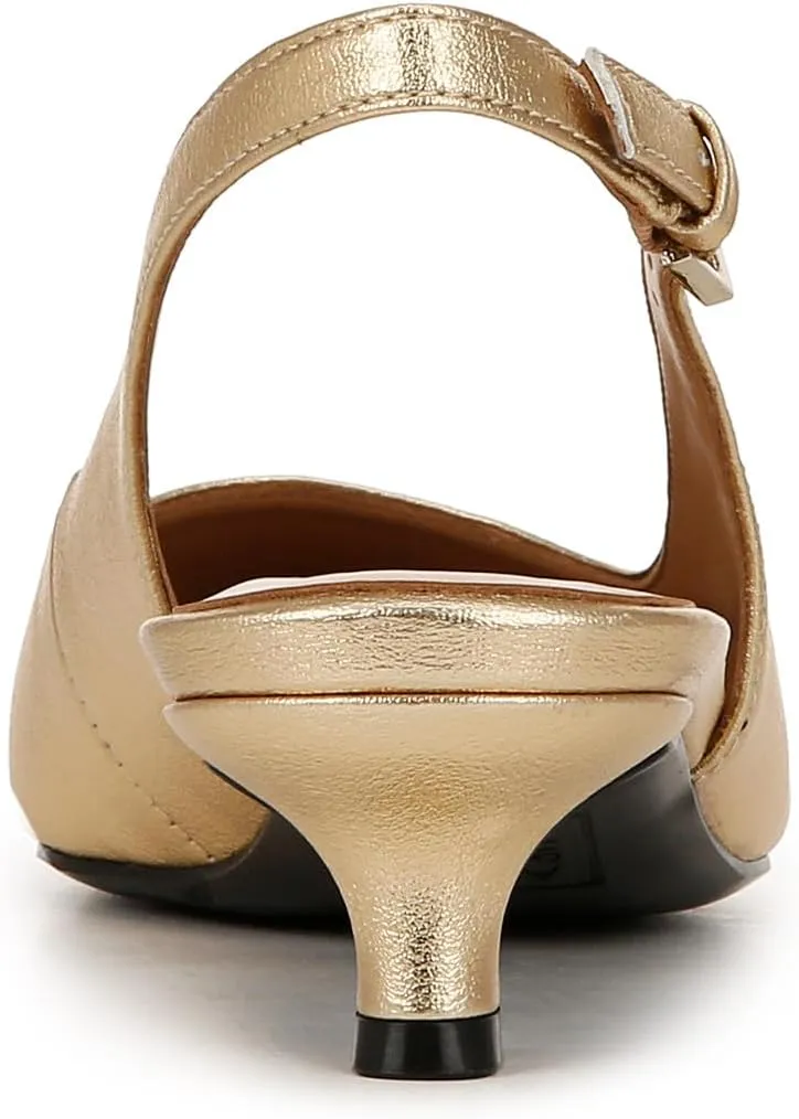 Naturalizer Womens Gazing Cap Toe Slingback Kitten Heel