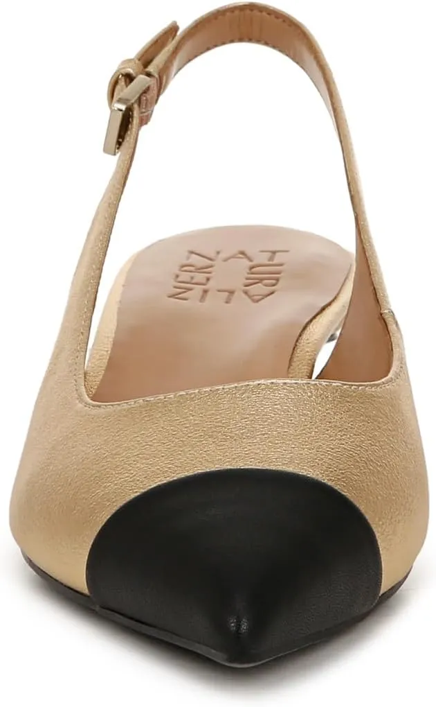 Naturalizer Womens Gazing Cap Toe Slingback Kitten Heel